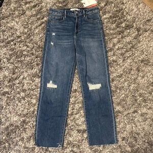 Women’s Blue Distressed Jeans